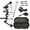 Black w/ Travel Package, variant on SAS Scorpii 55Lb Compound Bow Travel Package with Arrows Hard Case Loaded