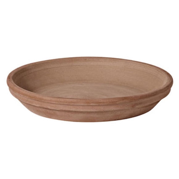 Platillo para plantas Deroma, 17,5 cm de diámetro, color marrón arcilla