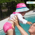 thumbnail image 4 of Aqua SwimSchool Sunshade Legionnaire Bucket Hat with Sun Shield for Infants, Pink, 4 of 7
