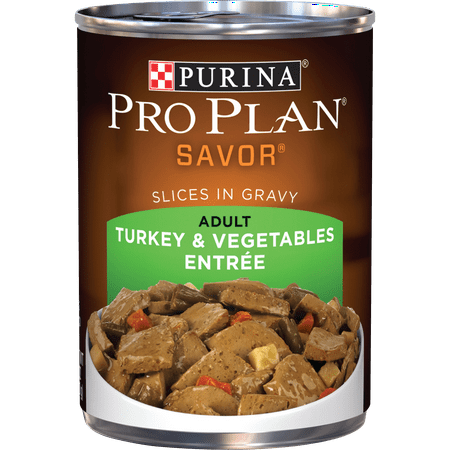 Purina Pro Plan Gravy Wet Dog Food, SAVOR Slices in Gravy Turkey & Vegetables Entree - 13 oz. Can