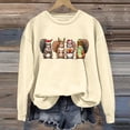 thumbnail image 5 of Fiaer Christmas Sweatshirts for Women Squirrel Christmas Pullover Xmas No Hooded Hoodie Cute Graphic Long Sleeve Plus Size Tops Beige M, 5 of 6