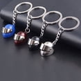 thumbnail image 4 of llavero casco de moto colgante llavero colgante llavero bolso portafolios clave Anillo Joyería Encanto Llavero, Negro Zefei Wu 9024735055204, 4 of 5