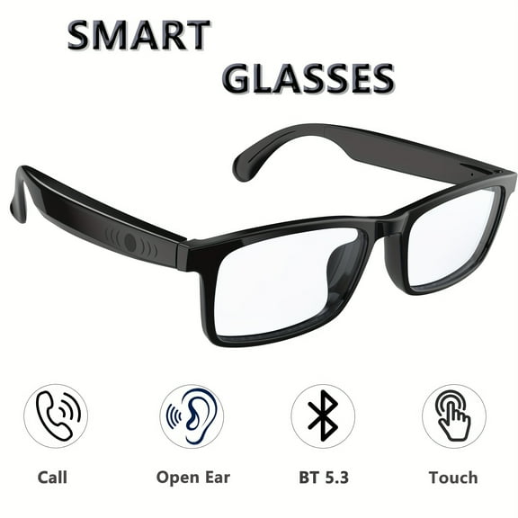 Wireless Smart Glasses - New Fashionable Magnetic Rechargeable Music Glasses With Audio, Voice Calling, Hifi Sound Quality, Built-in Microphone - Unisex Daily Wear, Office, Outdoor Entertainment
