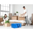 thumbnail image 6 of Unique Bargains Clothes Storage Moving Bags for Closet Organizers Blue 29x13x14.5in, 6 of 7
