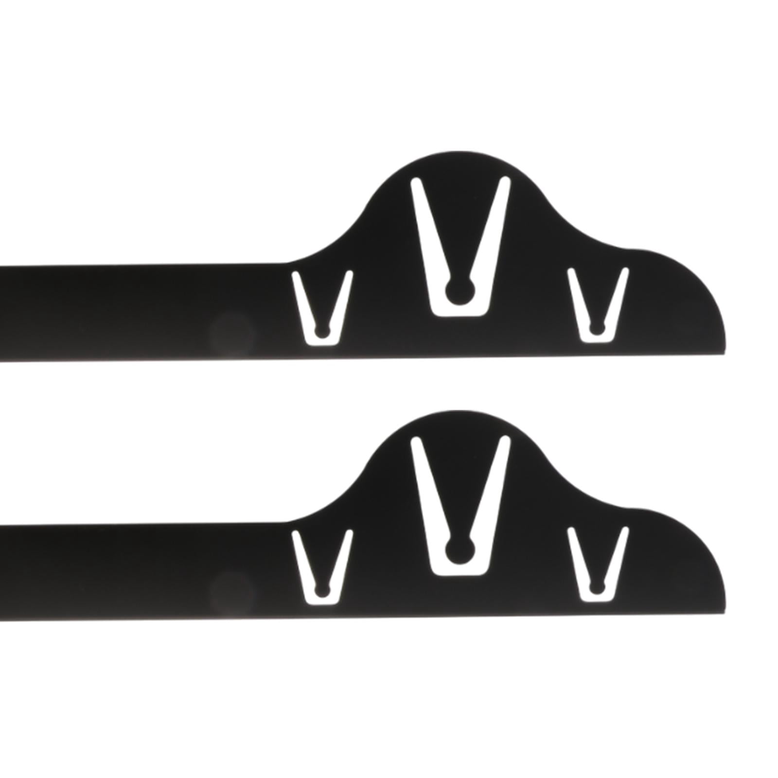 Fiocias 4x Stainless Steel Stovetop Counter Gap Covers Retractable Sturdy Heat Resistant Black