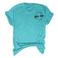 thumbnail image 3 of B91xZ Femmes Séance d'Entraînement Chemises Manches Courtes Confortable Col Rond Manches Courtes T-Shirts, Vert Menthe M, 3 of 3