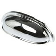 thumbnail image 2 of Alno A1262-BRZ Rustic 3" Center To Center Solid Brass Smooth Shell Cabinet Cup Pull /, 2 of 7