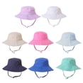 thumbnail image 2 of Toddler Beach Hat UPF 50+ Sun Protection,Kids Sun Hat Camping Wide Brim Baby Hats with Mesh Liner,3-8 Years, 2 of 11