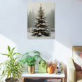 thumbnail image 5 of Fenyluxe Christmas Tree Snow Forest Canvas Prints Wall Art Home Decoration for Bedroom Kitchen - Modern Wall Decor Theme - Perfect Gift Idea 12x16in, 5 of 5