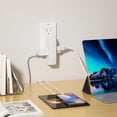 thumbnail image 4 of 3 Way Outlet Vertical Wall Tap Splitter Adapter with 3 Prong Plug, 4 of 5