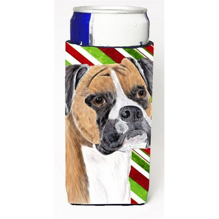 

Boxer Candy Cane Holiday Christmas Michelob Ultra bottle sleeves For Slim Cans - 12 oz.