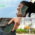 thumbnail image 4 of for Samsung Galaxy S24 Ultra Wallet Case with 7 Card Slots, Detachable Magnetic Back Cover, Premium PU Leather Kickstand Drop Protective Shockproof Classic Flip Case for Galaxy S24 Ultra, Green, 4 of 10