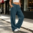 thumbnail image 5 of Jaunzuar Workout Pants Women Elastic Waist Drawstring Cargo Pants Gym Hiking Athletic Pants with Pockets XL, 5 of 9