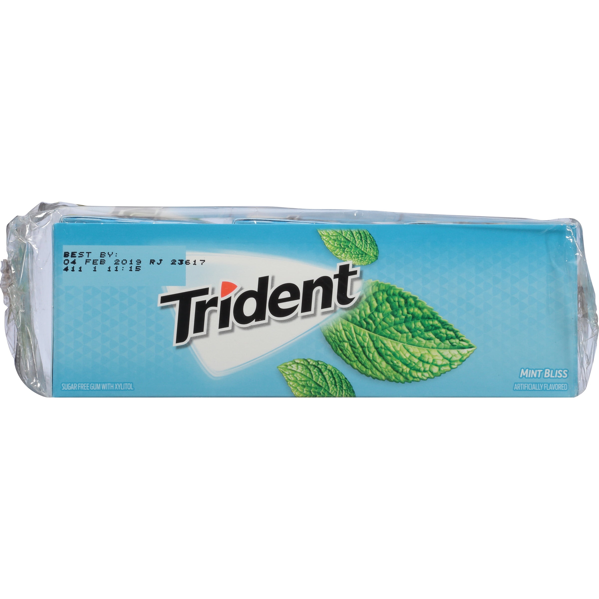 Trident Mint Bliss Sugar Free Gum with Xylitol 15-14 ct Packs