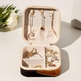 thumbnail image 6 of Thanksgiving Pumpkin Pie Travel Portable Square Storage Box with Earring Holder, Necklace Organizer, and Travel Organizer for Rings, Necklaces, Bracelets, and More - Ideal for Girls and Women, 6 of 6