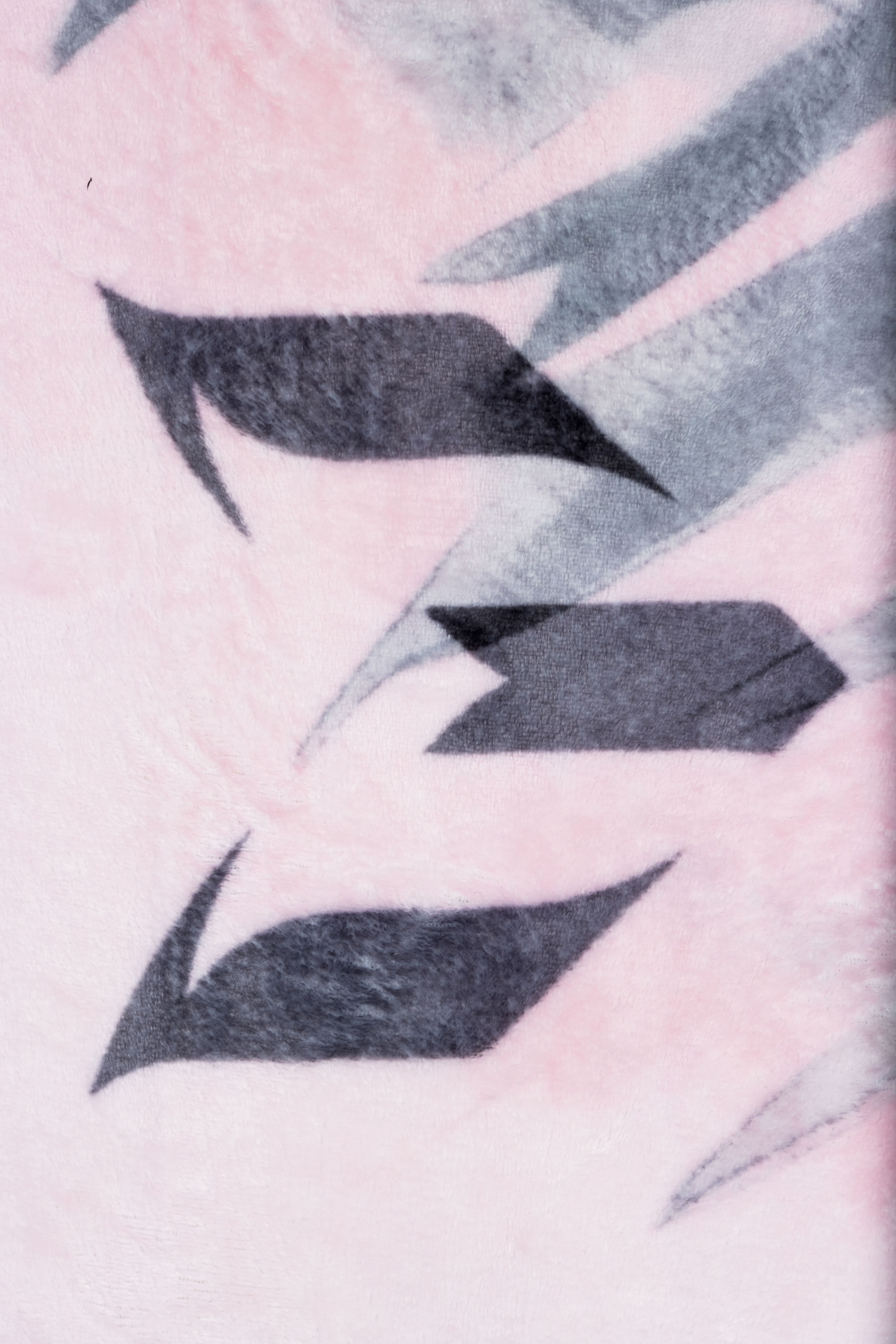 Messi 46" x 60" Silk Touch Throw, Polyester, Gray & Pink, Messi
