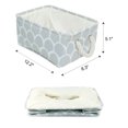 thumbnail image 3 of Household Foldable Storage Baskets Bin Closet Toys Box Container Organizer Gray 12.2" x 8.3" x 5.1" Unique Bargains Cesta de Almacenamiento, 3 of 11