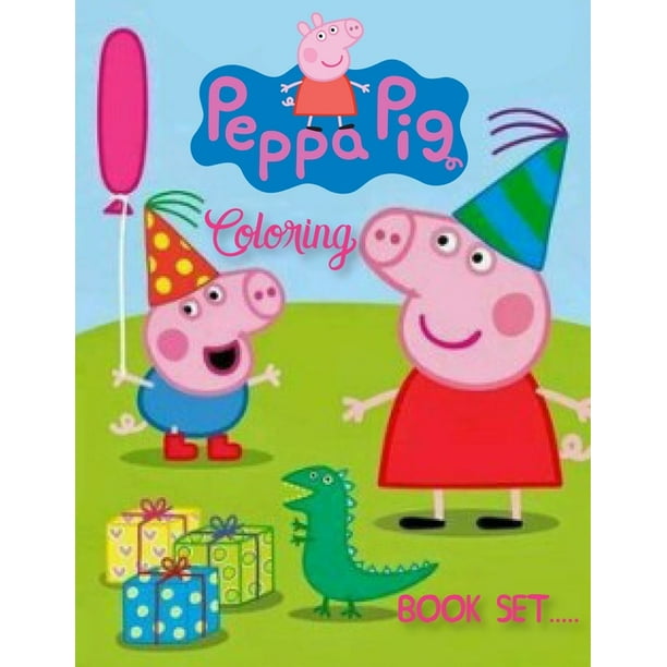 Peppa Pig Coloring Book Set peppa pig coloring books for kids. 25