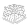 thumbnail image 1 of Ventilador de Escape de Ventilació de Acero al Carbrobero Evita que Las Aves Ingrésen Al Protector de la Campana de Ventilación para Cubiertas de Ventilador de Escape de 3 a 4, 1 of 7