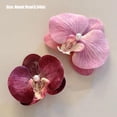 thumbnail image 2 of Gifts Phalaenopsis Pearl Hair Clip Duckbill Clip Side Clip Bow Flower Hair Clips Flower Hairpin Hair Accessories Orchid Butterfly Hair Clip LIGHT GREEN, 2 of 8