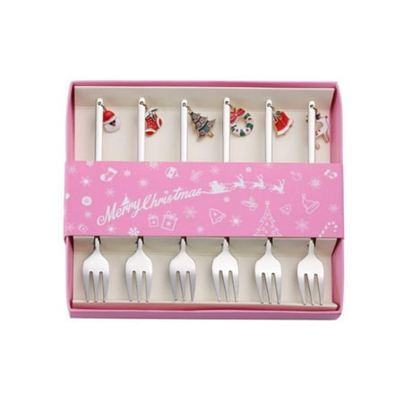 

Clearance Sale Stainless Xmas Coffee Spoons Dessert Spoon Home Outdoor Tableware Kitchen Accessories Year Gifts with Box