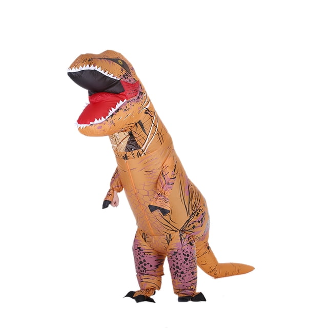 Divertido Adulto Inflable Dinosaurio Trex Traje Traje Ventilador De Aire Leyfeng Disfraz Inflable