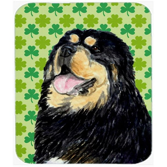 Tibetan Mastiff St. Patricks Day Shamrock Mouse Pad, Hot Pad Or Trivet