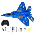 thumbnail image 1 of Bewildely Avión de control remoto Planeador RC con luz LED para grandes regalos Niños azul Type2, 1 of 1