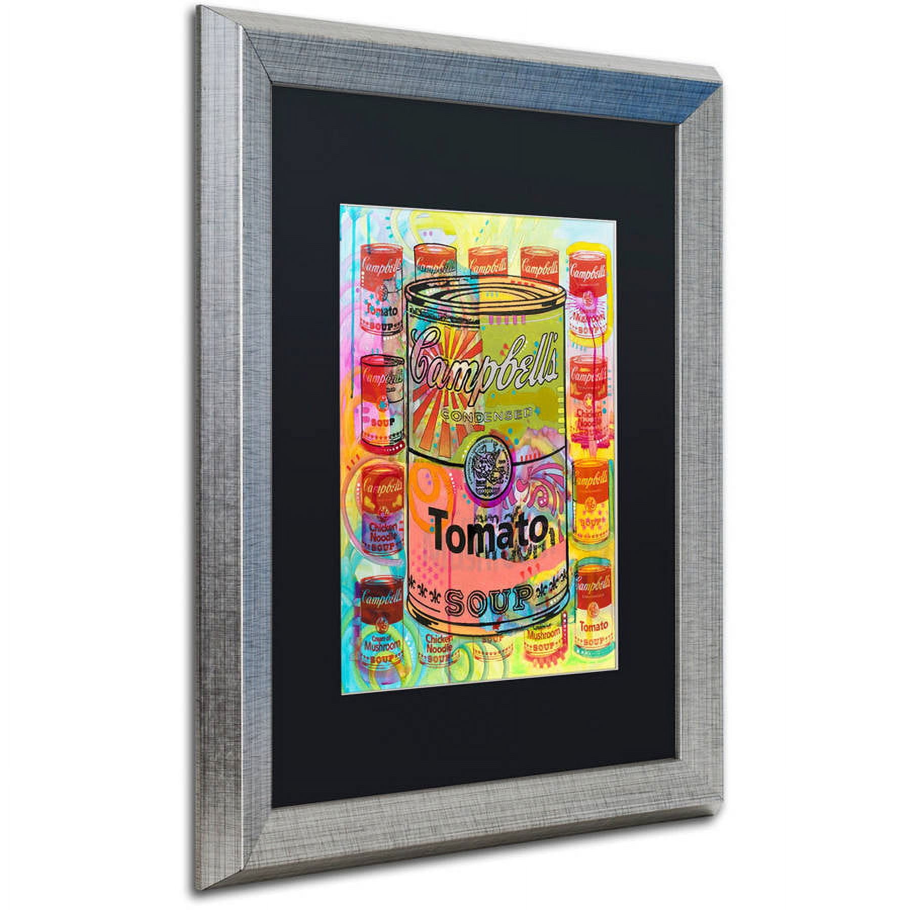 Trademark Fine Art "Tomato" Canvas Art by Dean Russo, Black Matte, Silver Frame