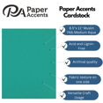 thumbnail image 2 of PA Paper Accents Canvas Cardstock 8.5" x 11" Medium Aqua, 74lb colored cardstock paper for card making, scrapbooking, printing, quilling and crafts, 25 piece pack, 2 of 7