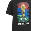 thumbnail image 4 of Camiseta Adidas con estampado oficial de la Copa Mundial 26 de la Copa Mundial 26 para niños, negra,, 4 of 6
