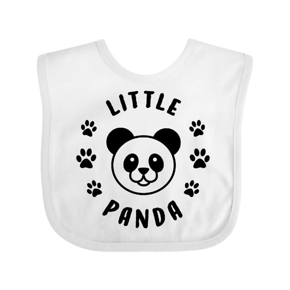 Inktastic Little Panda Boys or Girls Baby Bib