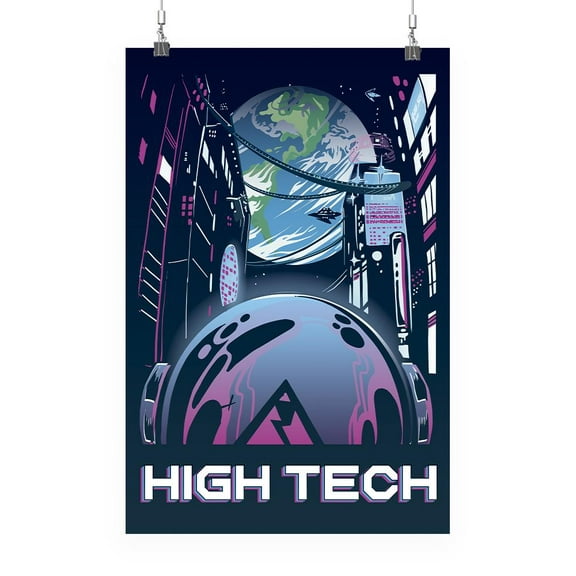 Hight Tech Landscape Poster - Smartprints Designs,