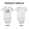 thumbnail image 3 of I Heart Bremerton Love Funny Baby Rompers Bodysuit (White, 12-18 Months), 3 of 5