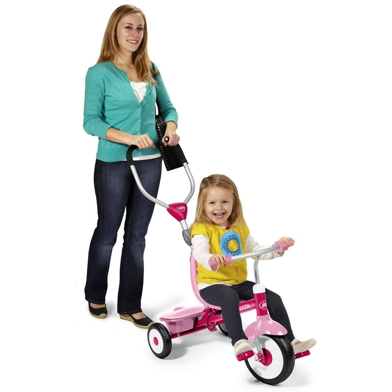 Radio Flyer EZ Fold 4-in-1 Stroll N Trike for Kids Tricycles