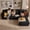 Black, variant on 105" Modular Sectional Sofa, L-Shaped Cloud Couch with Chaise, Corduroy Boneless Couch with Deep Seat, No Assembly Required, Right Facing, Black