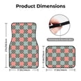 thumbnail image 5 of Fuzoiu Colorful Checkered Print Carpet Floor Mats for Car,Car Foot Mat Set,Universal Fit 4 Piece Mat Pad Set,Fits Most Cars Trucks Vans Sedans SUV Auto Carpet Mat Se, 5 of 7