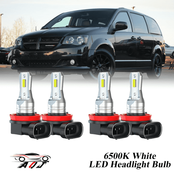 Compatible with Chevy Silverado 2023 2024 2025 LED Headlight Bulbs KIT High Low Beam Combo (Pack of 4) , 6500K White 10,000LM Super Bright, Plug and Play