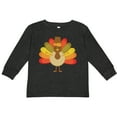 thumbnail image 3 of Inktastic Thanksgiving Pilgrim Turkey Holiday Boys or Girls Long Sleeve Toddler T-Shirt, 3 of 5