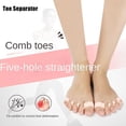 thumbnail image 2 of 4 Pairs Toe Separator Toe Protector, Silicone Toe Spacer Separator for Hallux Valgus Correction, 2 of 5
