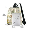 thumbnail image 3 of FORMRS Women's Travel Backpack Purse Anti-Theft Hidden Pockets Casual Shoulder Bag, Beige Wildflowers, 3 of 7