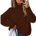 thumbnail image 1 of Chandail à Col Roulé pour Femmes Vêtements de Mode pour Femmes pour Toutes les Occasions Cardigan en Coton et Lin Été Chic, Chandail à Col Roulé pour Femmes TTTG, 1 of 9
