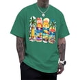 thumbnail image 2 of adaychics Hawaiian T Shirts for Men Seaside Crew Neck Casual Hawaiian T Shirts Funny Tropical Tops for Everyday Wear, 2 of 9