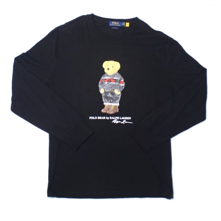 Polo Ralph Lauren Mens T-Shirt Polo Bear Jersey Tee Black 2XL
