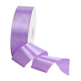 thumbnail image 2 of Cinta de tela de color liso, ancha y elegante, de satén, de 100 yardas, para ramos florales. Violeta, 2 of 9