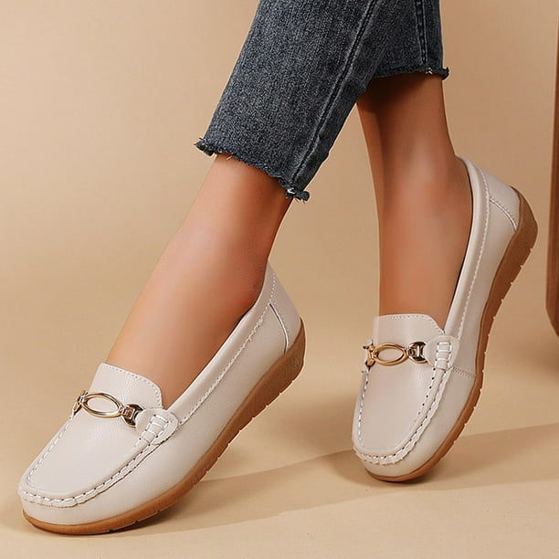 Xucatan Women's Casual Ballet Flats, Breathable Slip-On Round Toe Shoes for Women, Comfortable Solid Color Everyday Flat Shoes Gift