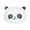 Panda dinner plate, variant on Bamboo Fiber Children'S Tableware Set Cute Cartoon Pier Pier Panda Kids Eat Bowl Baby Compartment Dinner Plate 1Pcs