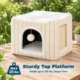 3-in-1 Cat Cave Bed For Indoor Cats With Scratch Pad - Walmart.com