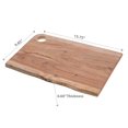 thumbnail image 2 of IH Casa Decor Acacia Wood Live Edge Serving Board With Round Handle, 2 of 3
