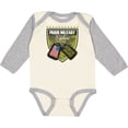 thumbnail image 3 of Inktastic Proud Military Nephew Boys Long Sleeve Baby Bodysuit, 3 of 5